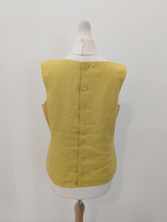 Hobbs Yellow Linen Top 10
