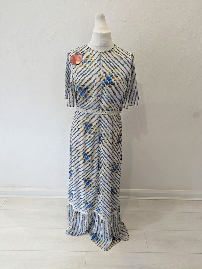 Hope & Ivy Cream Floral Maxi 14 NWT