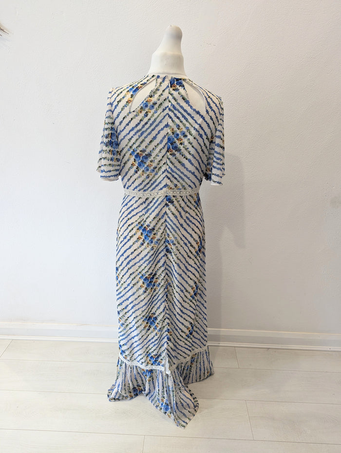 Hope & Ivy Cream Floral Maxi 14 NWT
