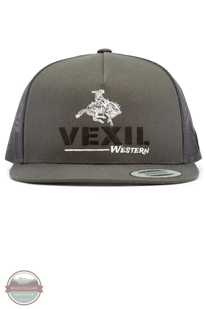 exil Western - Bronc - Charcoal/Charcoal Mesh Baseball Cap front view
