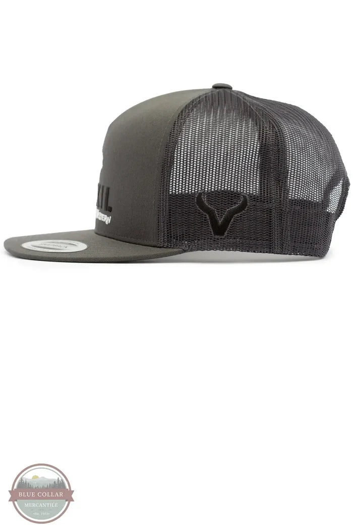 exil Western - Bronc - Charcoal/Charcoal Mesh Baseball Cap side view