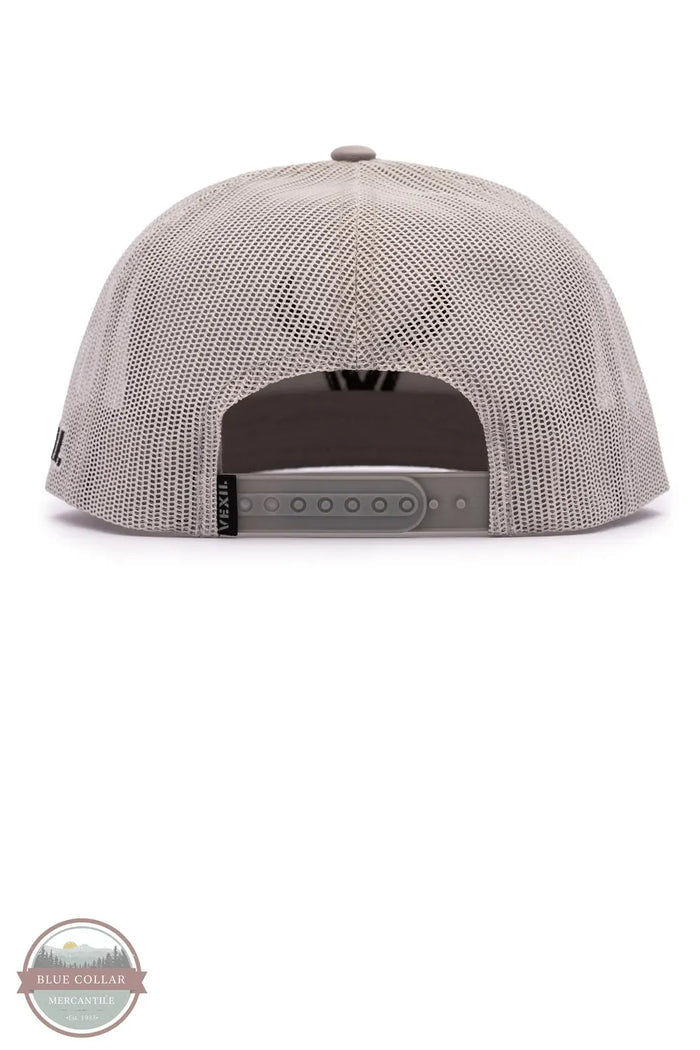Vexil Brand - Black Icon - Silver/Silver Mesh Baseball Hat back view