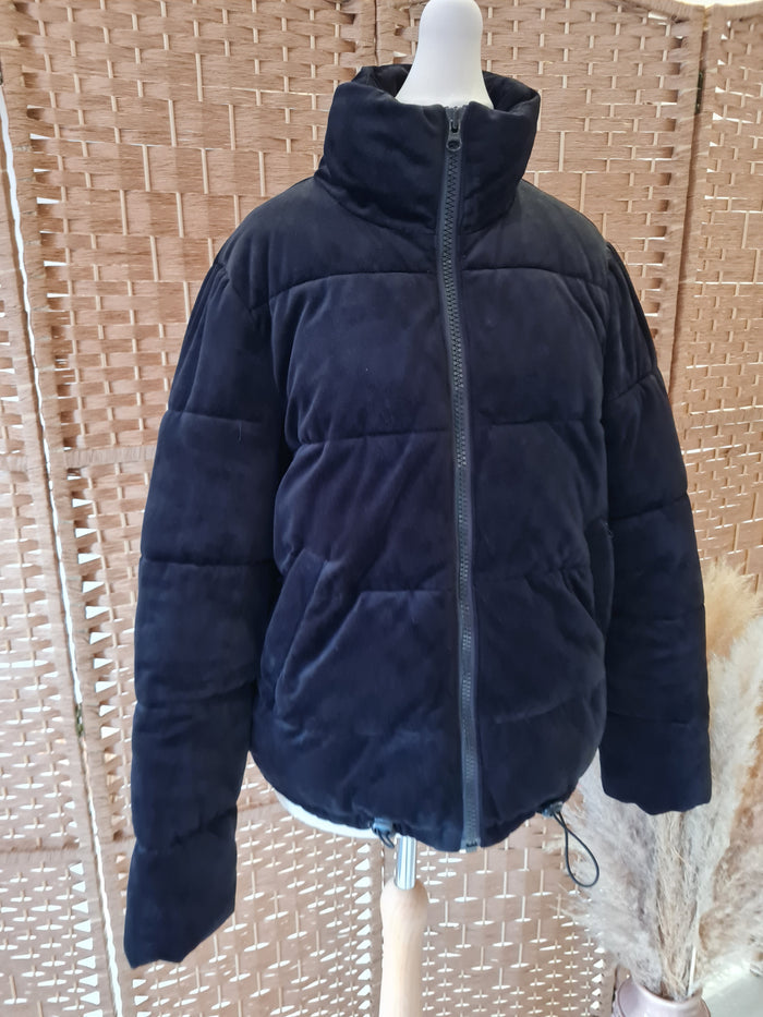 Hush Black Velvet Bomber 10