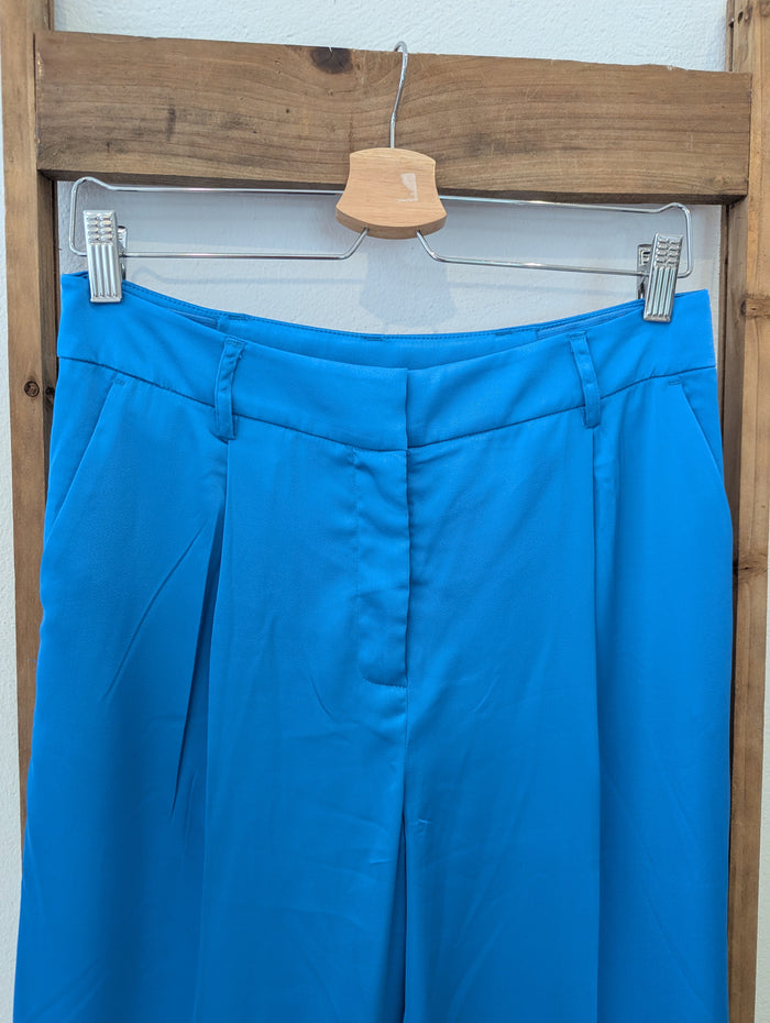 Hush Blue Satin Trousers 10