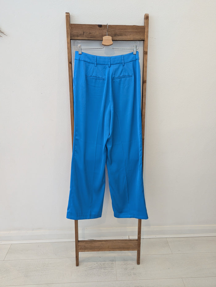 Hush Blue Satin Trousers 10