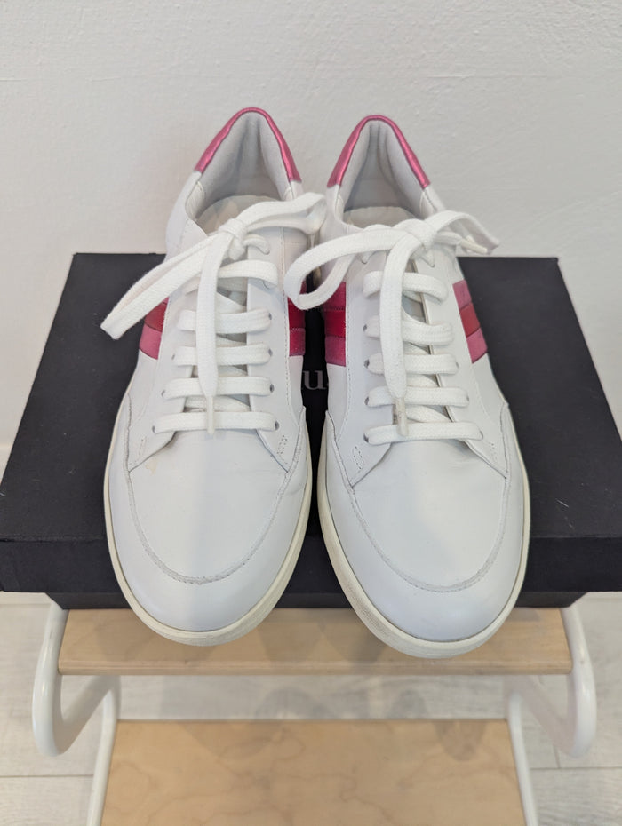 Hush Pink stripe trainers 5