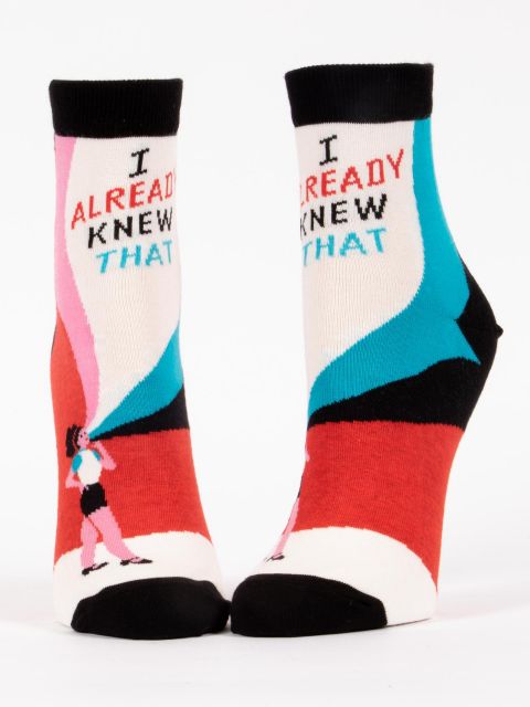 I Already Knew That W/Ankle Socks BLUEQ