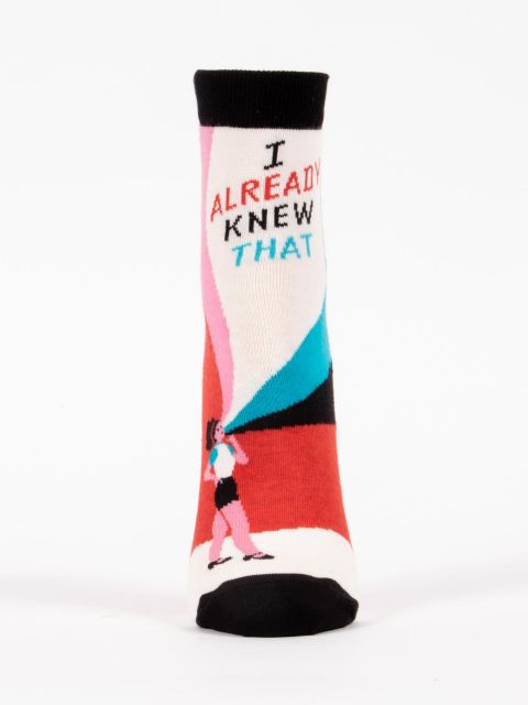 I Already Knew That W/Ankle Socks BLUEQ