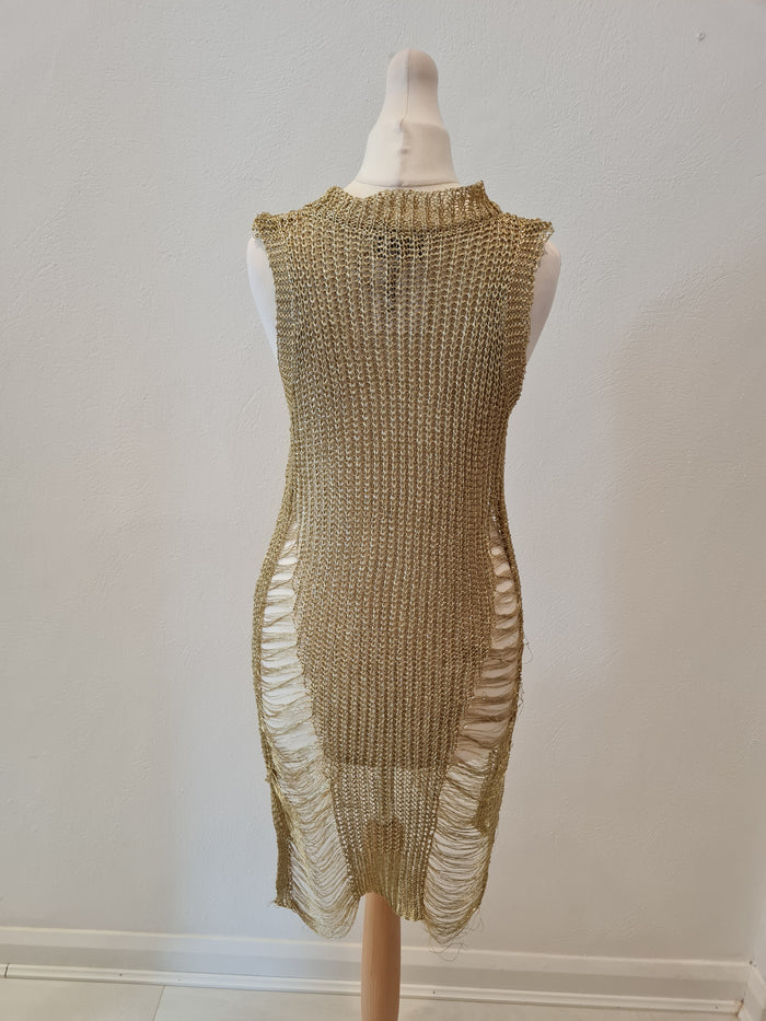 I-X London Gold Mesh Coverup M