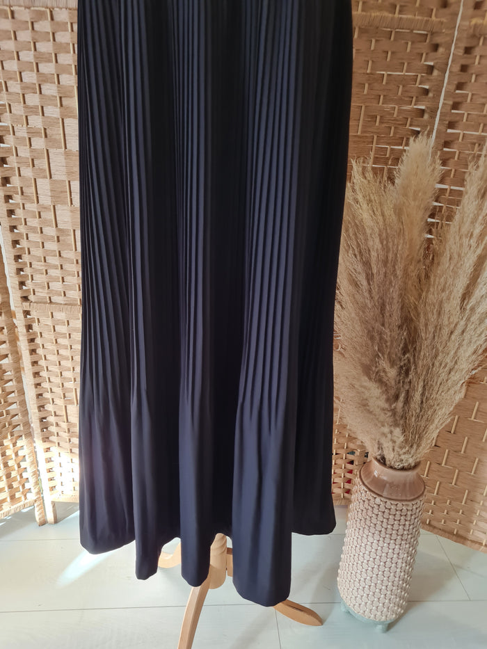 ICHI Black pleat Dress 8