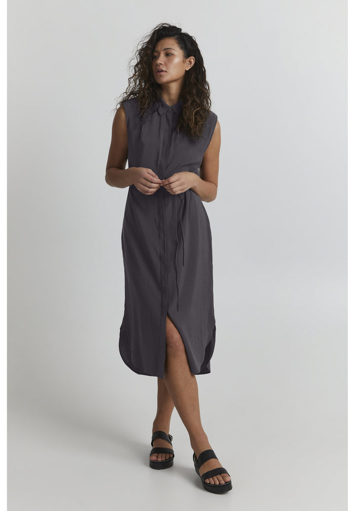 Ichi grey sleeveless dress 8/10