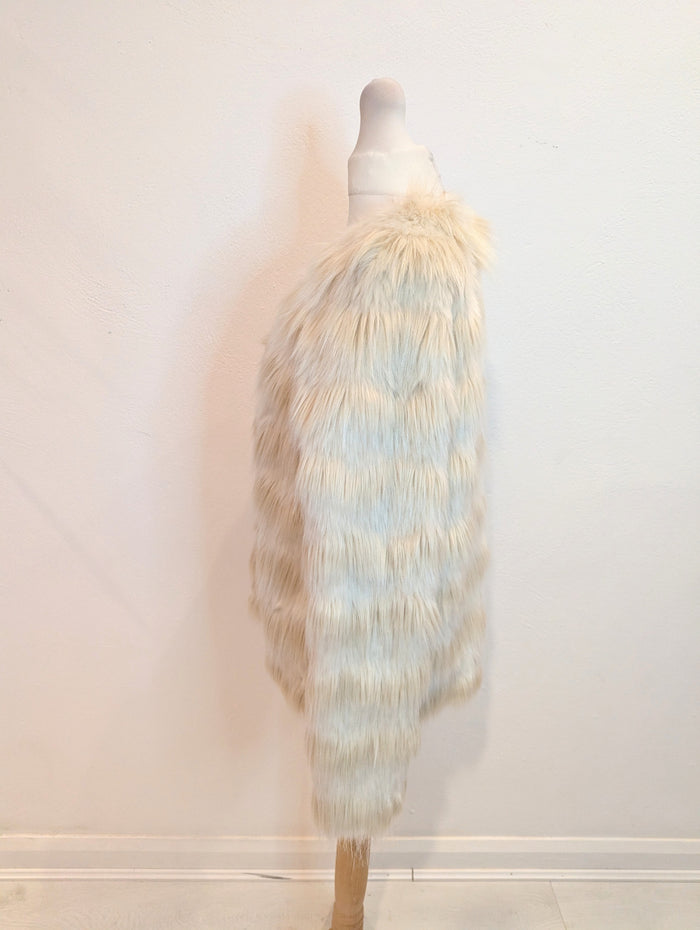 Indigo Cream Faux Fur Jacket RRP £85