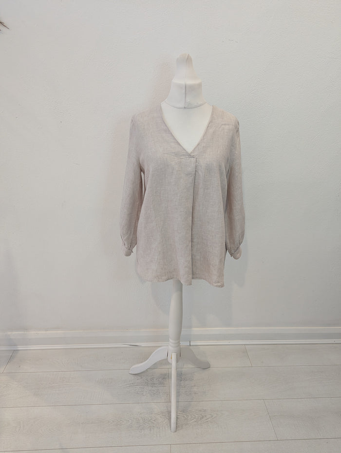 InWear Beige Linen Blouse 14