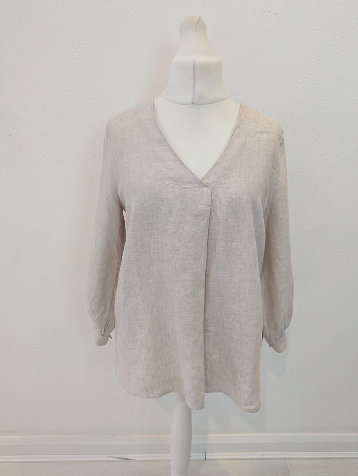 InWear Beige Linen Blouse 14