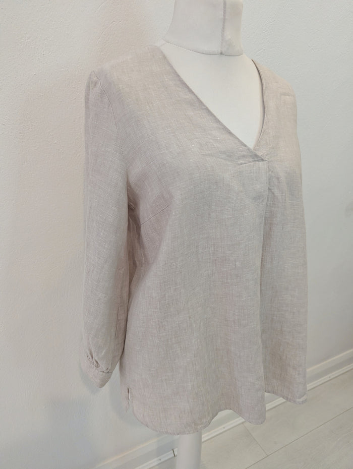InWear Beige Linen Blouse 14