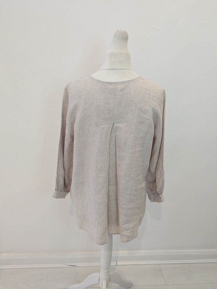 InWear Beige Linen Blouse 14