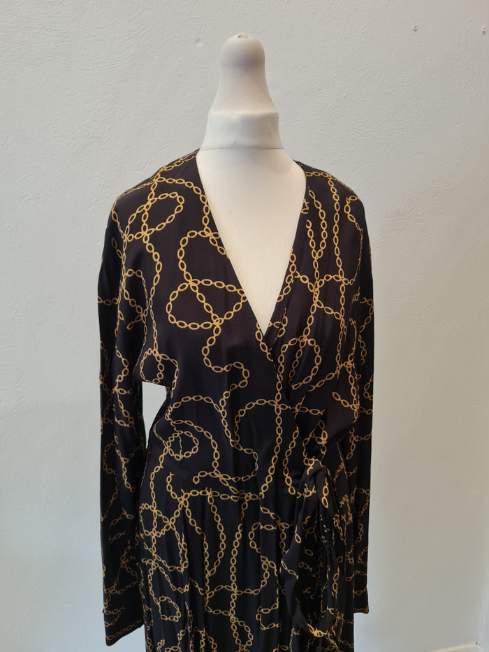 Inwear Chain Wrap Dress Size 12