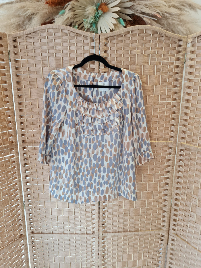 Inwear cream print top 10