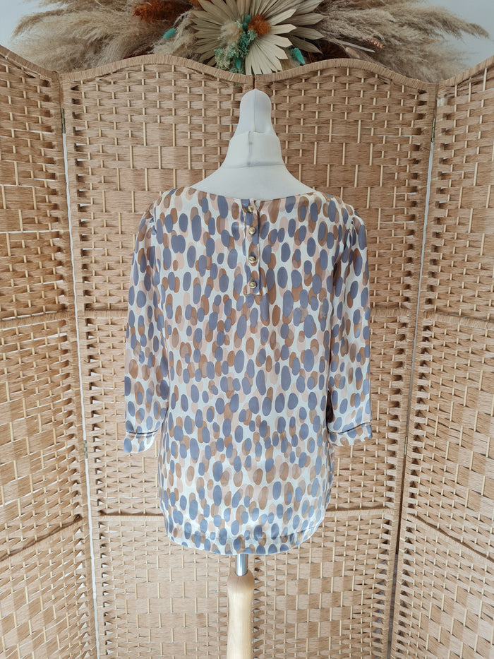 Inwear cream print top 10