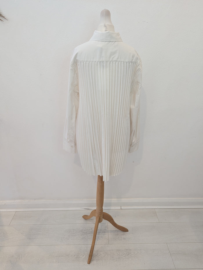 InWear Off White Pleat Shirt NWT £90