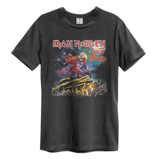 Iron Maiden T Shirt - Run to The Hills Amplified