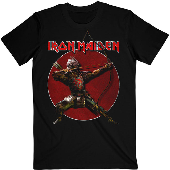 Iron Maiden T-shirt - Senjutsu Eddie Archer Red Circle Rock Off