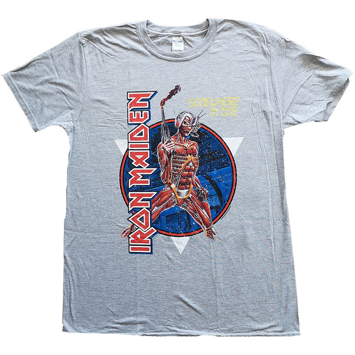Iron Maiden Unisex T-shirt - Somewhere in Time Amplified