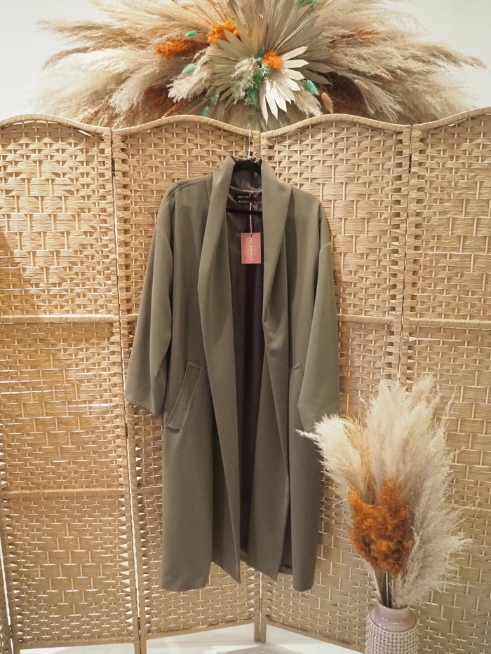 Isabel De Pedro Khaki Coat Size 16