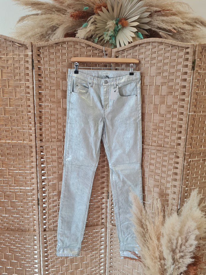 Isabel Marant Silver Jeans Size 38 (New)