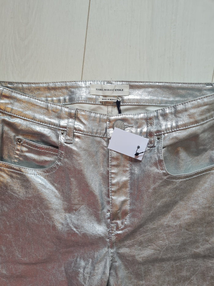 Isabel Marant Silver Jeans Size 38 (New)
