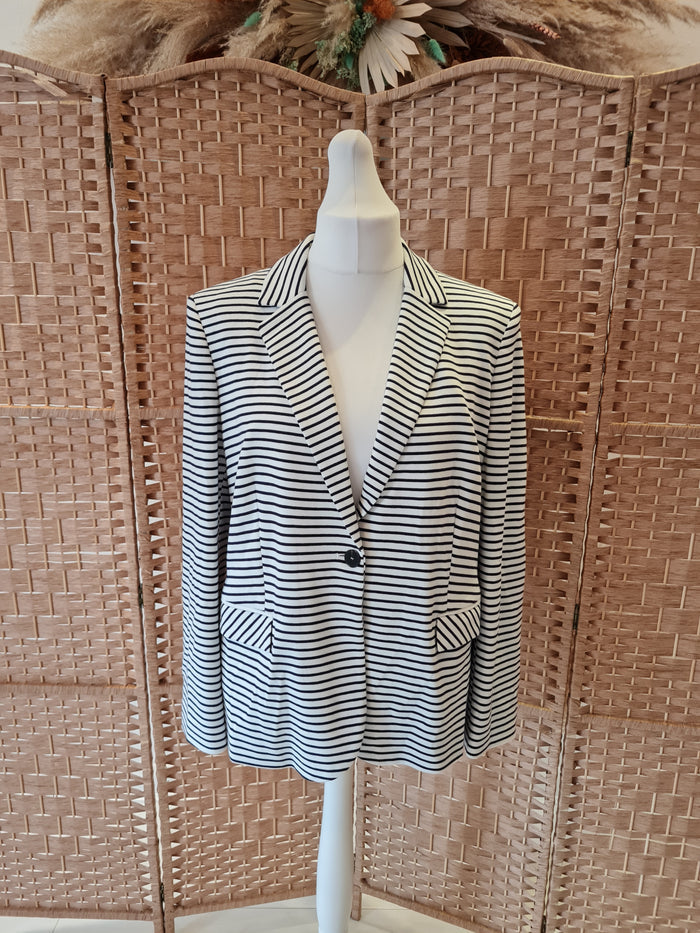Jaeger Stripe Blazer 16 NWT