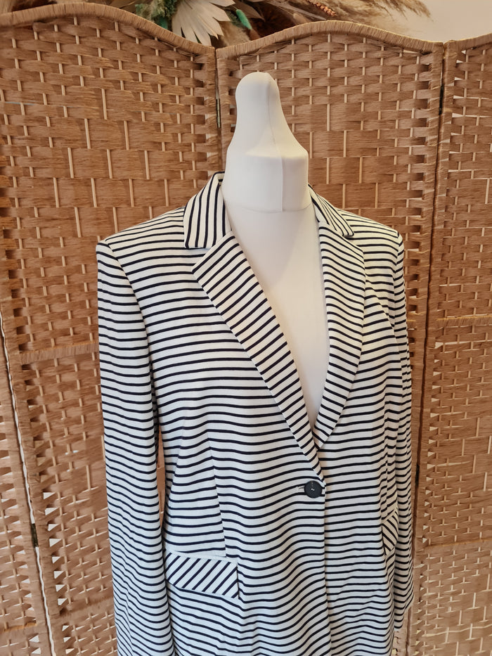Jaeger Stripe Blazer 16 NWT
