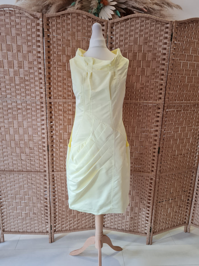 James Lakeland Yellow structured dress M