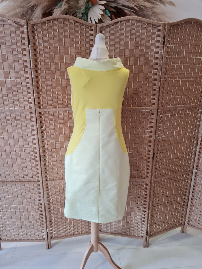 James Lakeland Yellow structured dress M