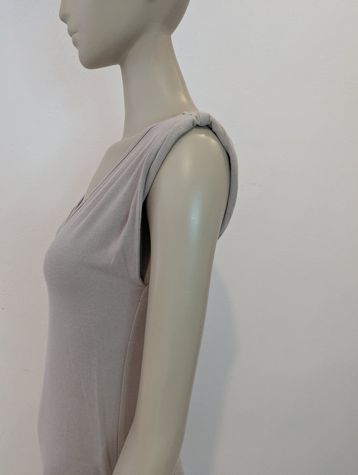 James Pearse Beige Ruched Maxi M