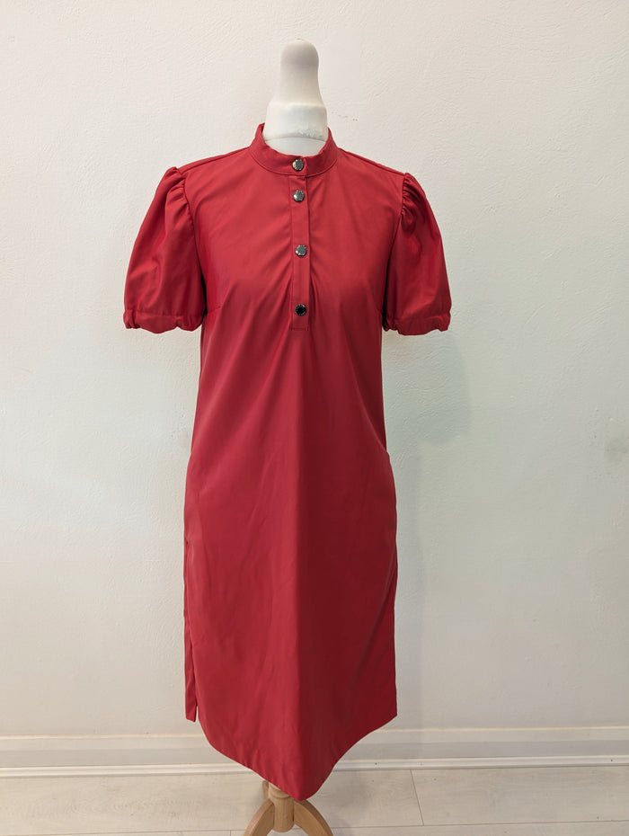 Jane Lushka Red Pleather Dress  S