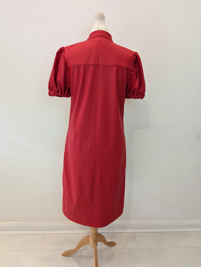 Jane Lushka Red Pleather Dress  S