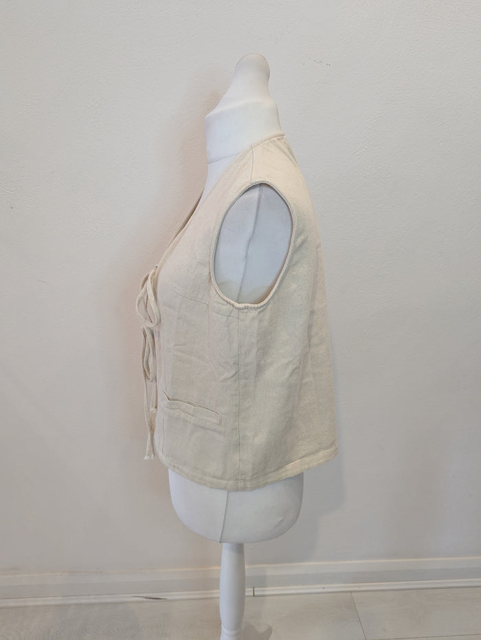 JCL Cream Waistcoat 8-10 RRP £49.99