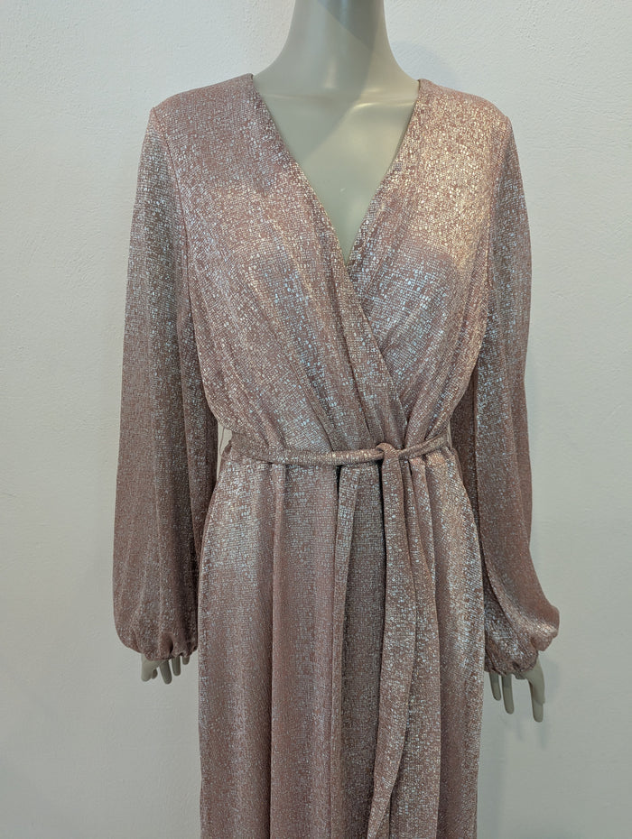 Jenny Peckham Blush Wrap Dress 18 NWT