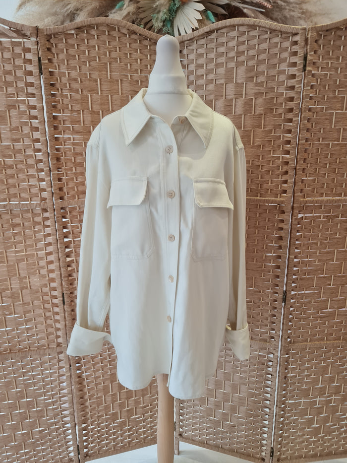 Jigsaw Cream Shacket 12