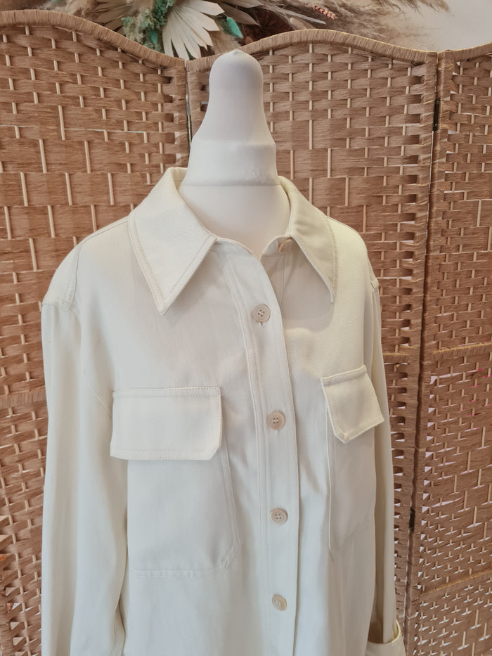 Jigsaw Cream Shacket 12