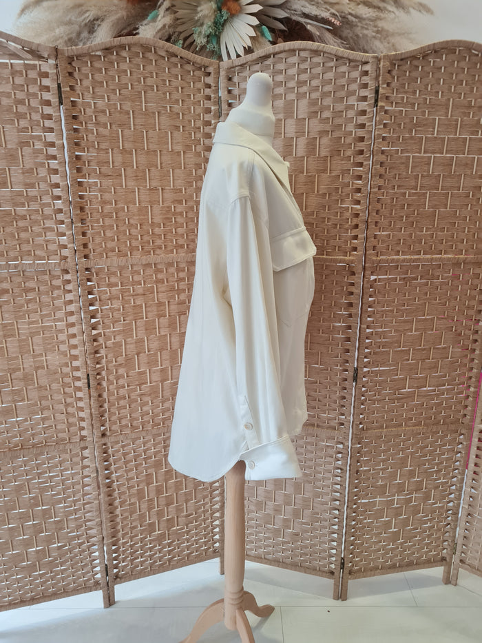 Jigsaw Cream Shacket 12