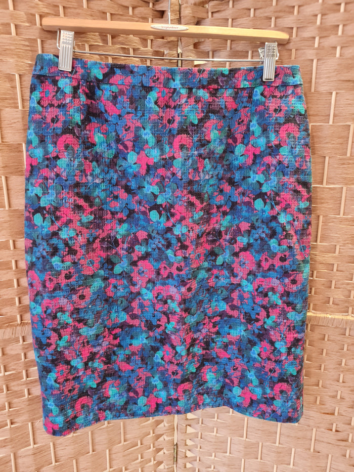 Jigsaw flower print skirt 10