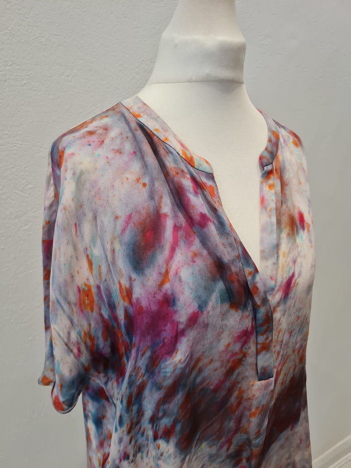 Jigsaw Grey silk multi tops 12