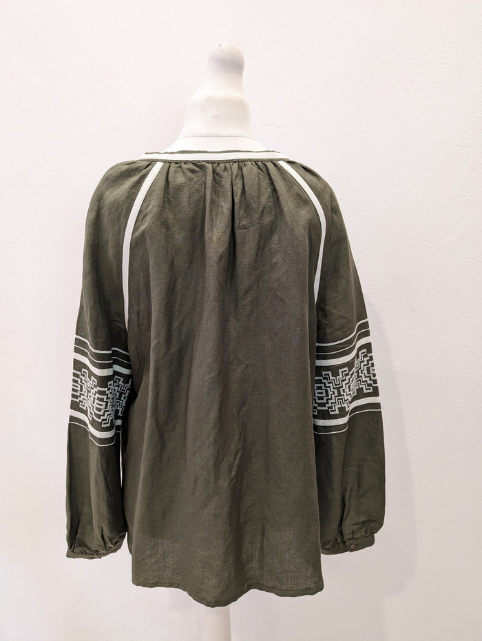 Jigsaw Khaki Aztec Tunic 18
