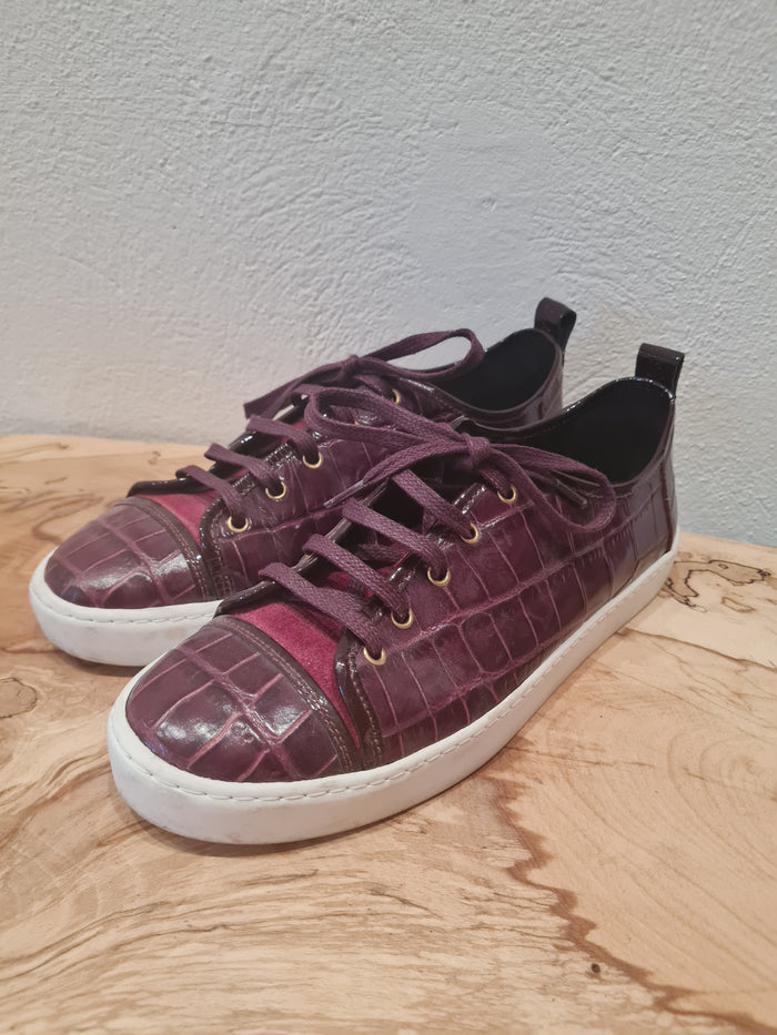 Jigsaw Maroon Trainers 8