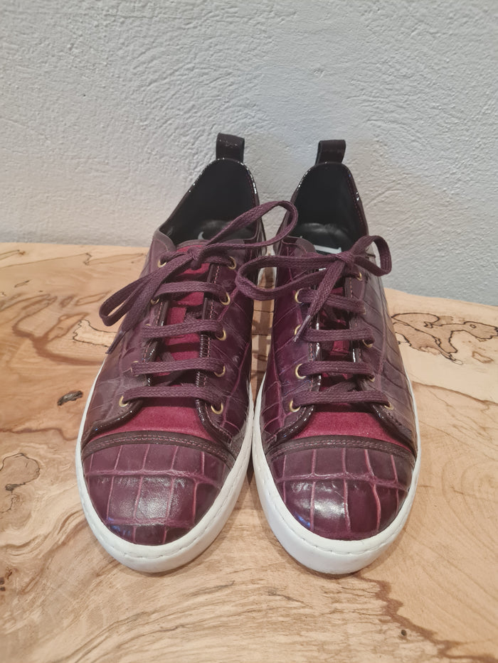 Jigsaw Maroon Trainers 8