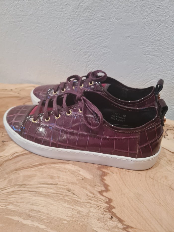 Jigsaw Maroon Trainers 8