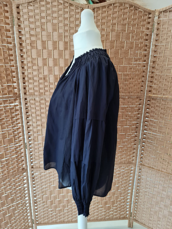 Jigsaw Navy Kaftan Top Size 18 NWT RRP £90