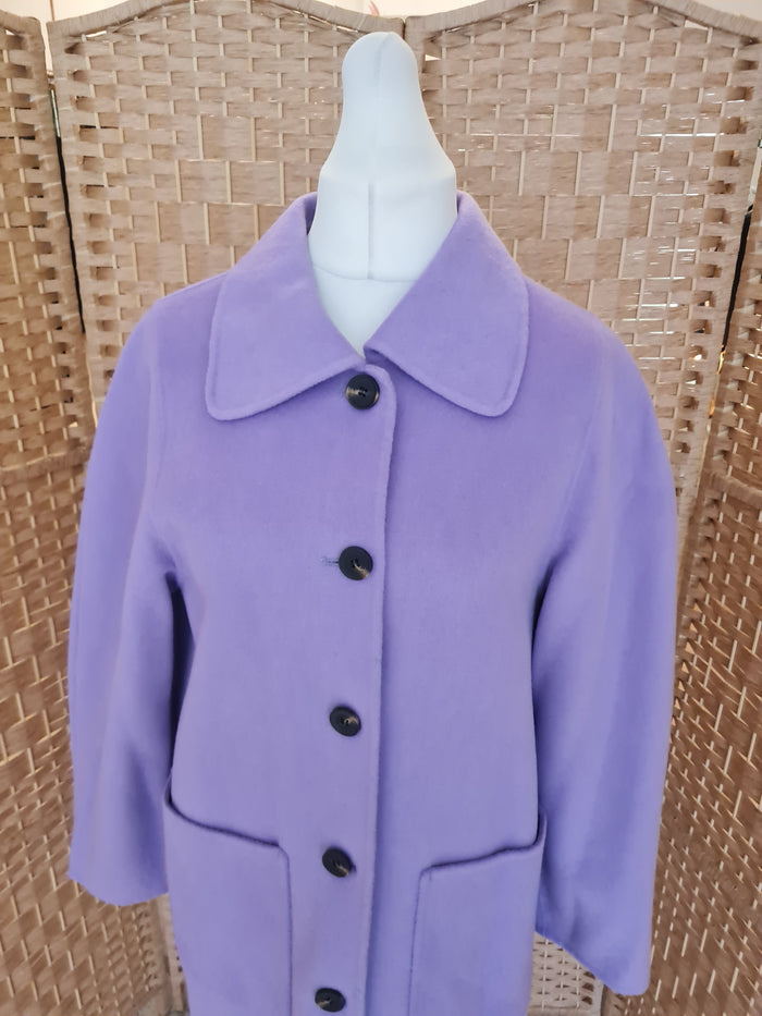 Jigsaw Purple Coat L